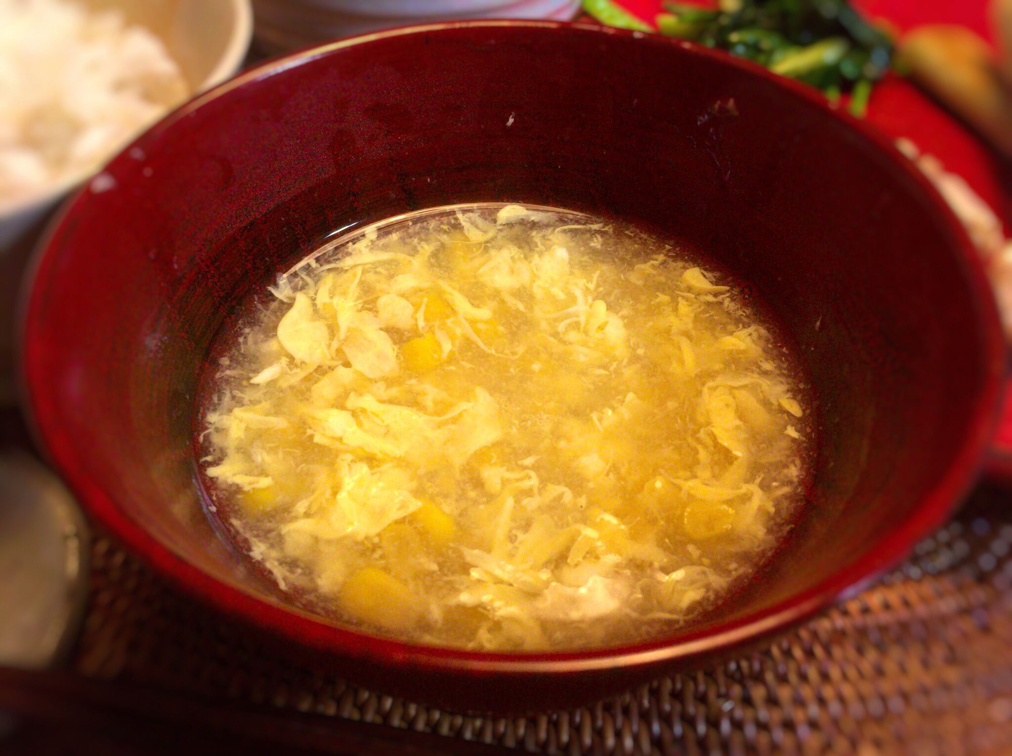 とうもろこしのコーン缶と卵で作る「中華風コーンスープ」