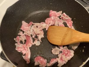 【料理】生協（コープ）のミールキット「豚肉ときくらげと小松菜の卵炒め」