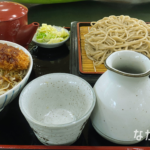 「道の駅 ふるさと豊田」の「ざるそばミニソースかつ丼」（ながの暮らし）